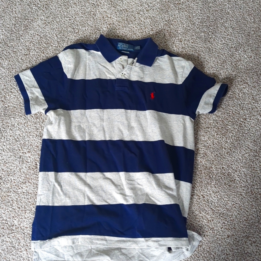 Blue and Grey Polo